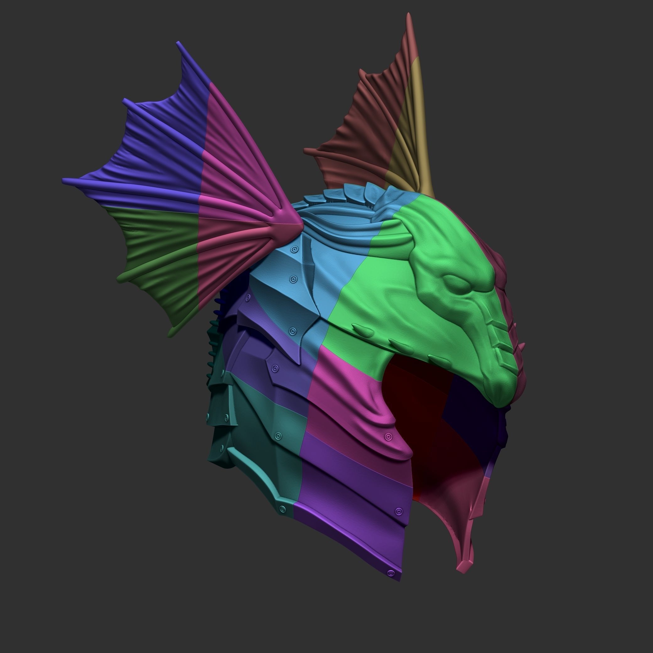 Targaryen Helmet 3D print model_13