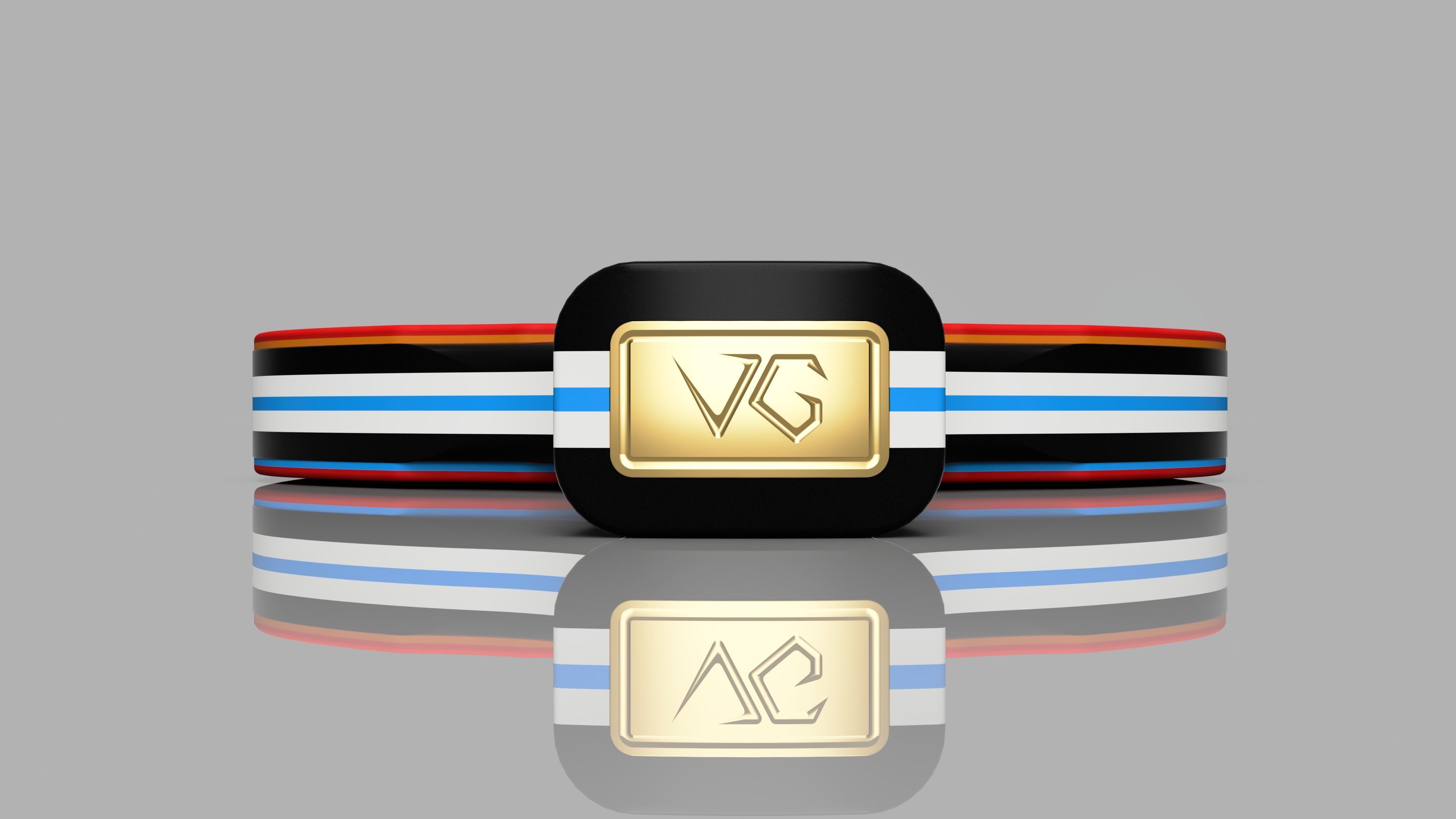 Ping Pong Table Set 3D model_11