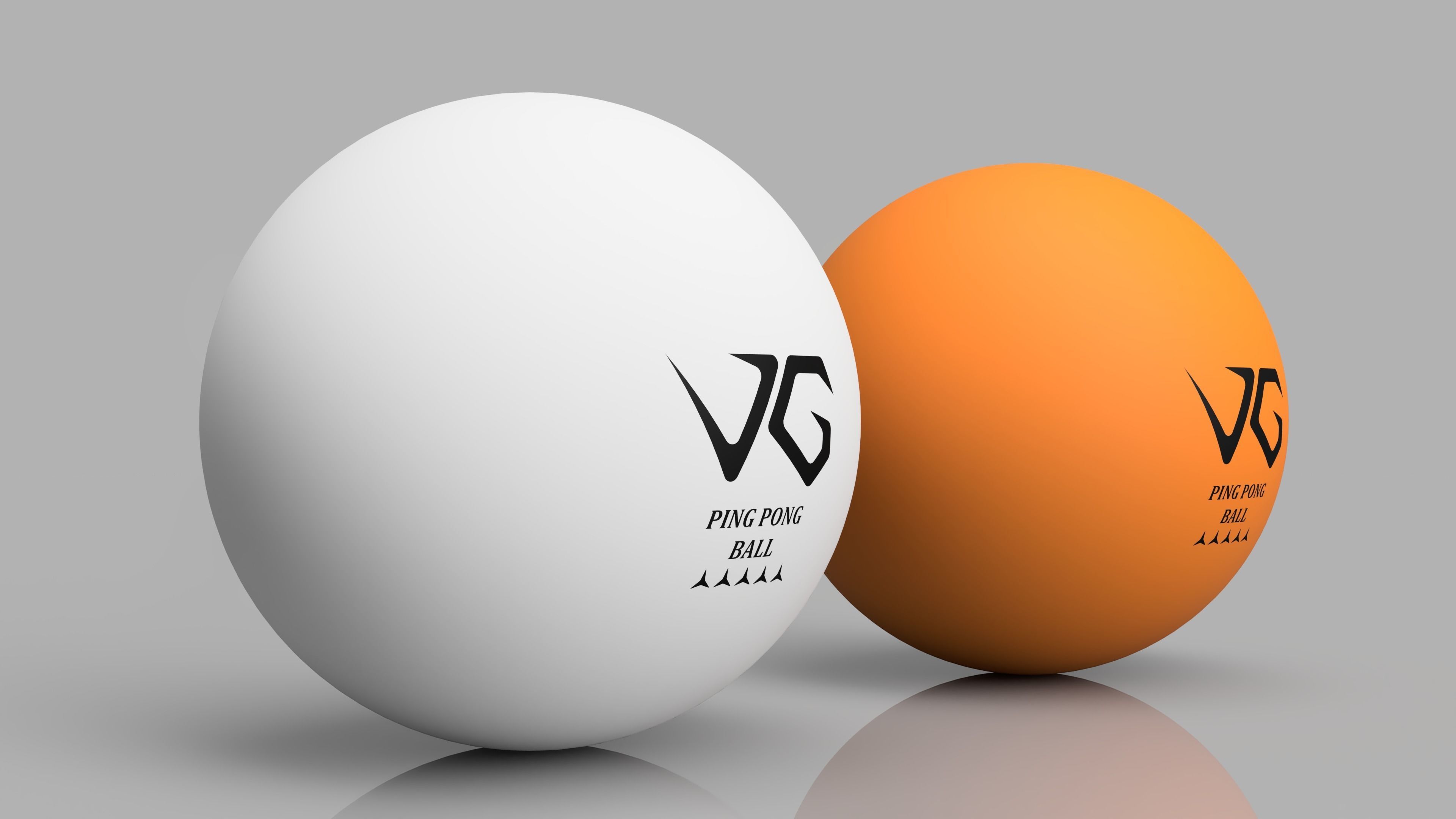 Ping Pong Table Set 3D model_3