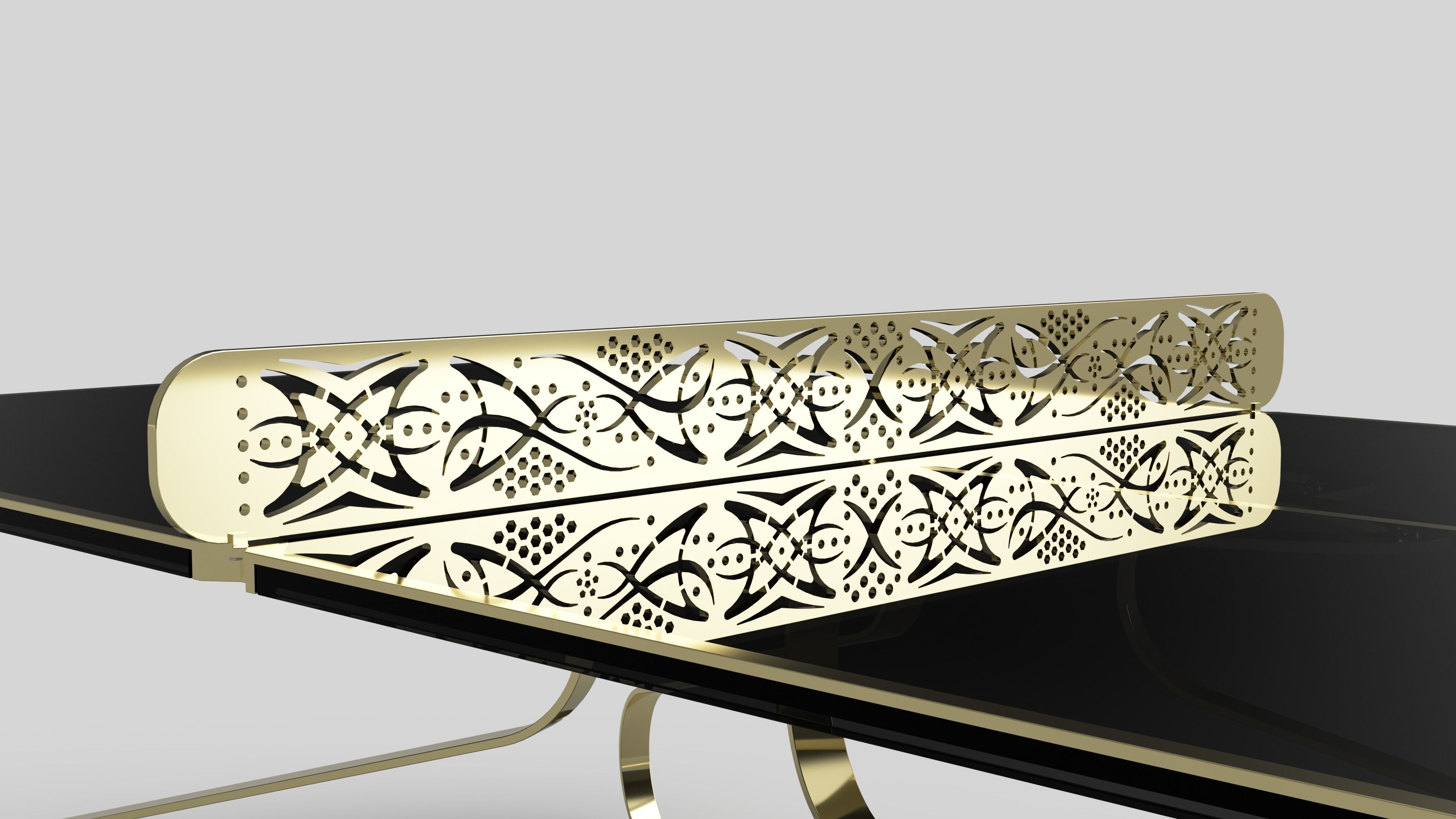 Ping Pong Table Set 3D model_13