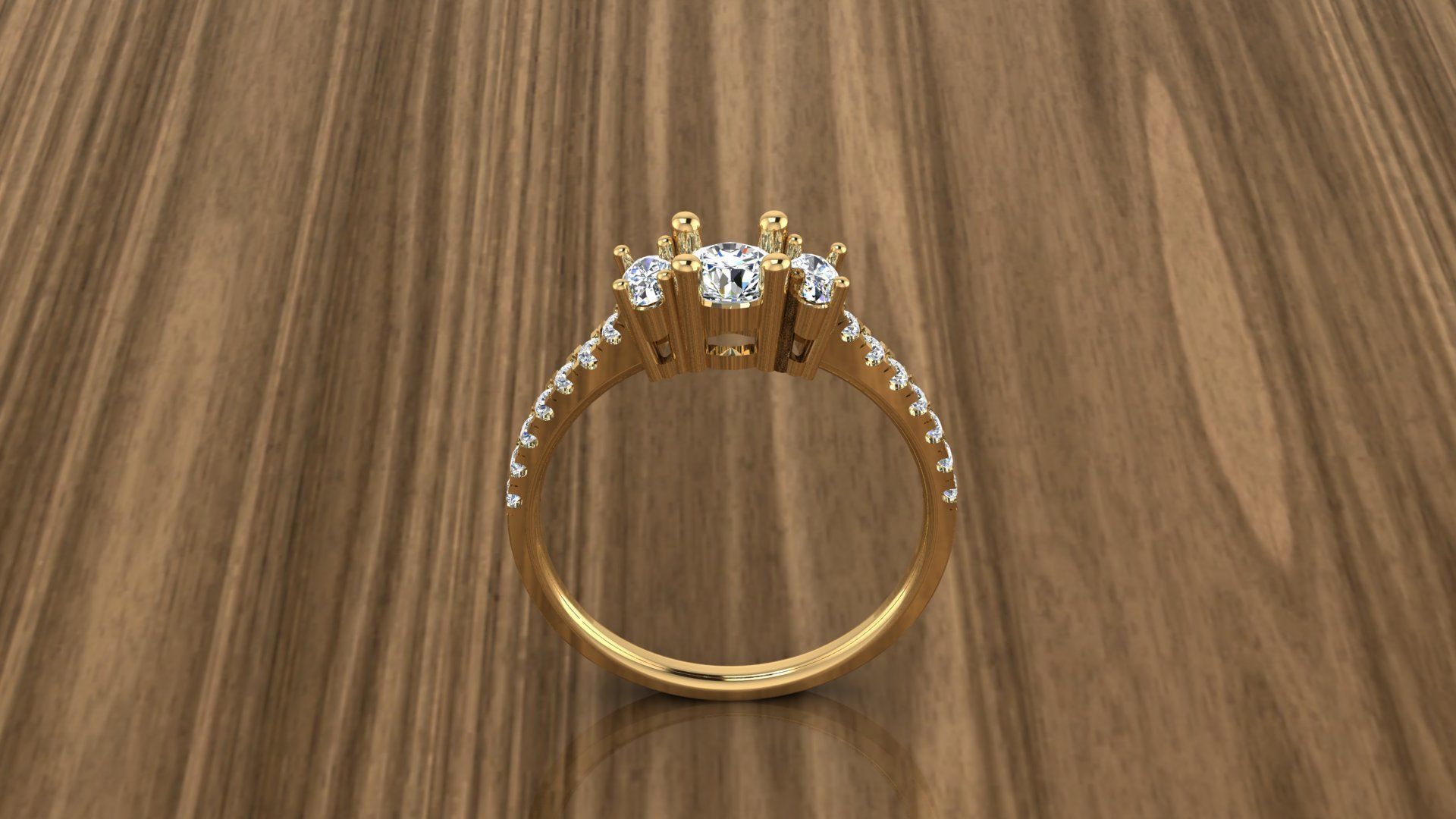 Diamond Jewelry Ring 3D print model_16