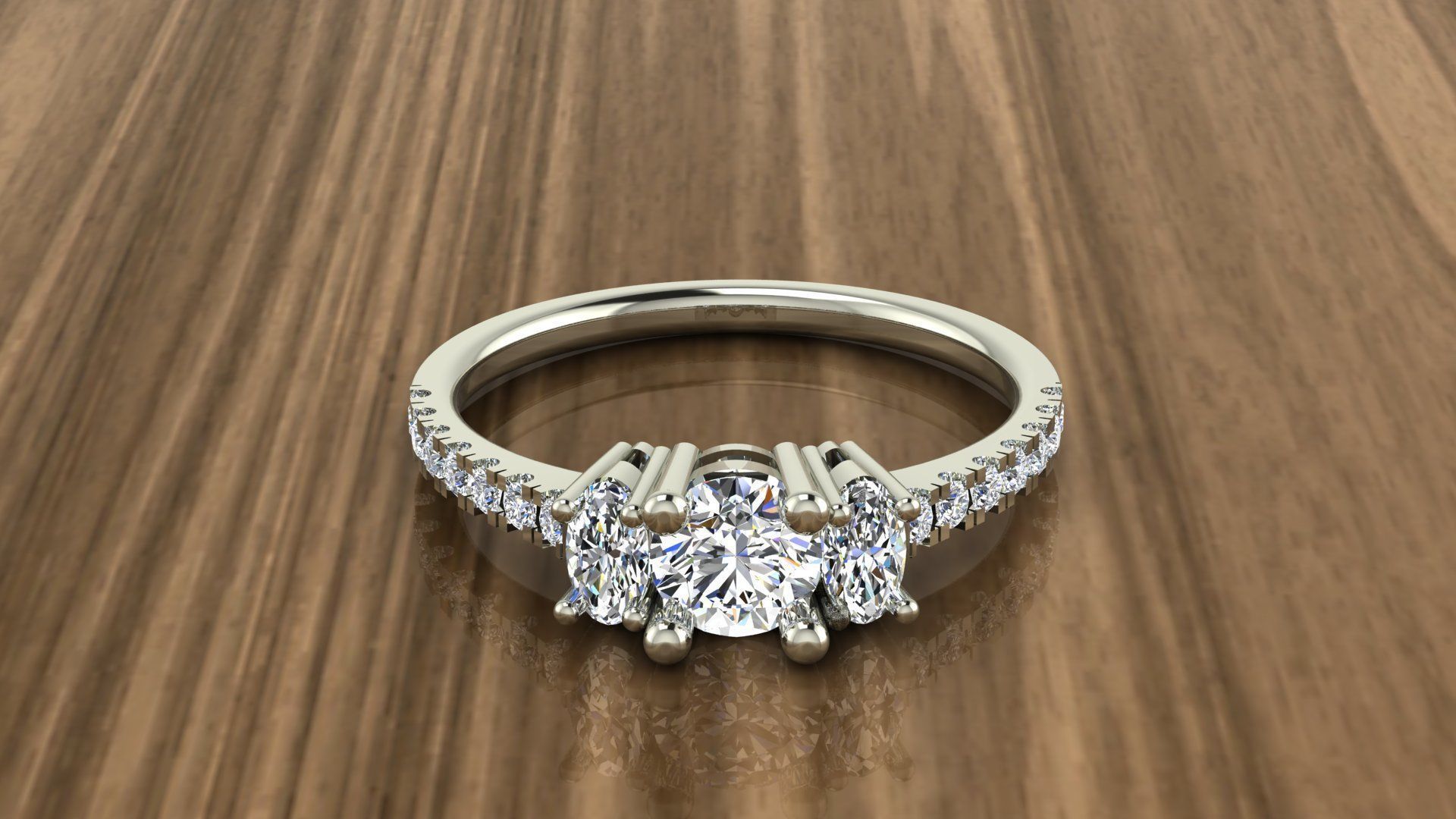 Diamond Jewelry Ring 3D print model_11