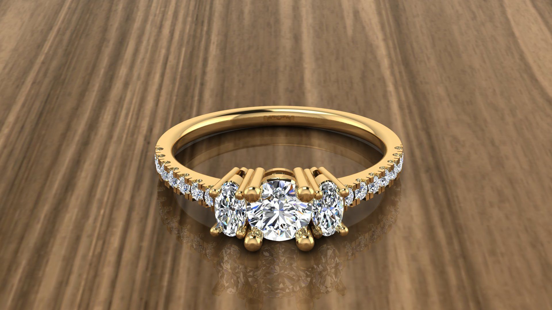 Diamond Jewelry Ring 3D print model_17