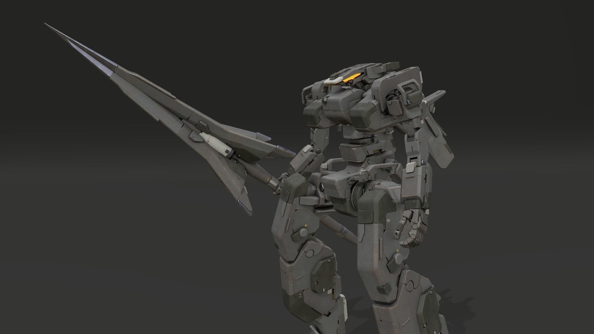scifi-model554 gundam robot 3D model_3