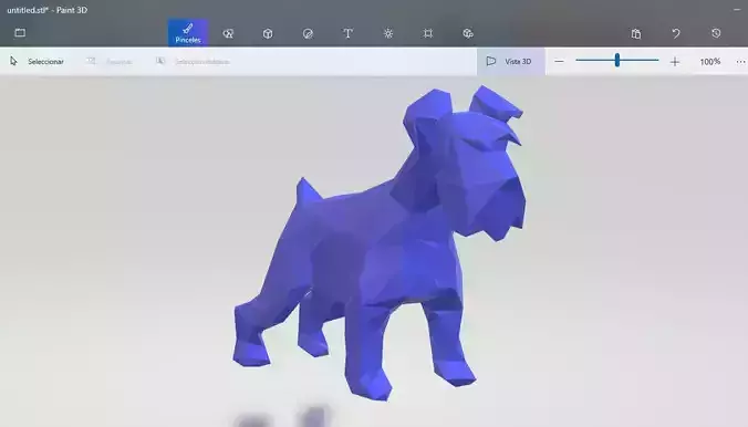 schnauzer poligonial