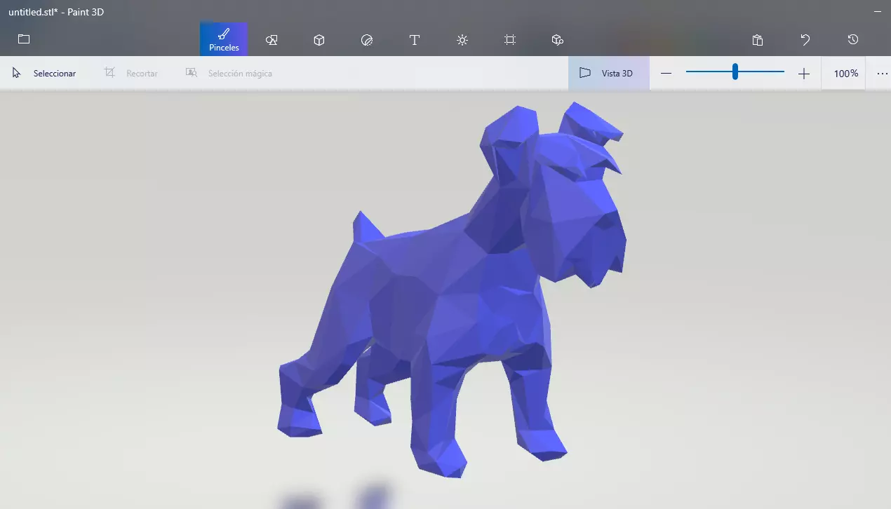 schnauzer poligonial 3D print model