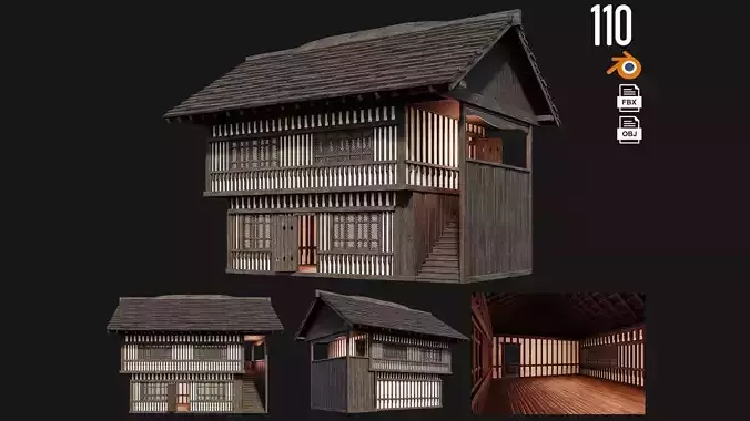 Old Medieval Building 4K Textures GameReady 110