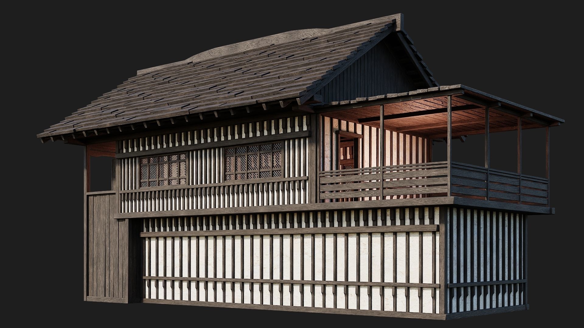 Old Medieval Building 4K Textures GameReady 112 Low-poly 3D model_8