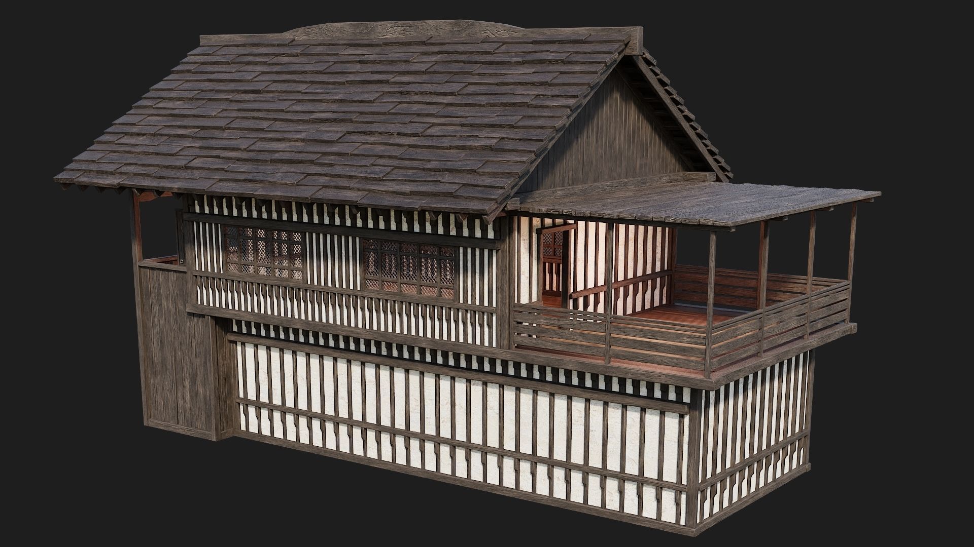 Old Medieval Building 4K Textures GameReady 112 Low-poly 3D model_12