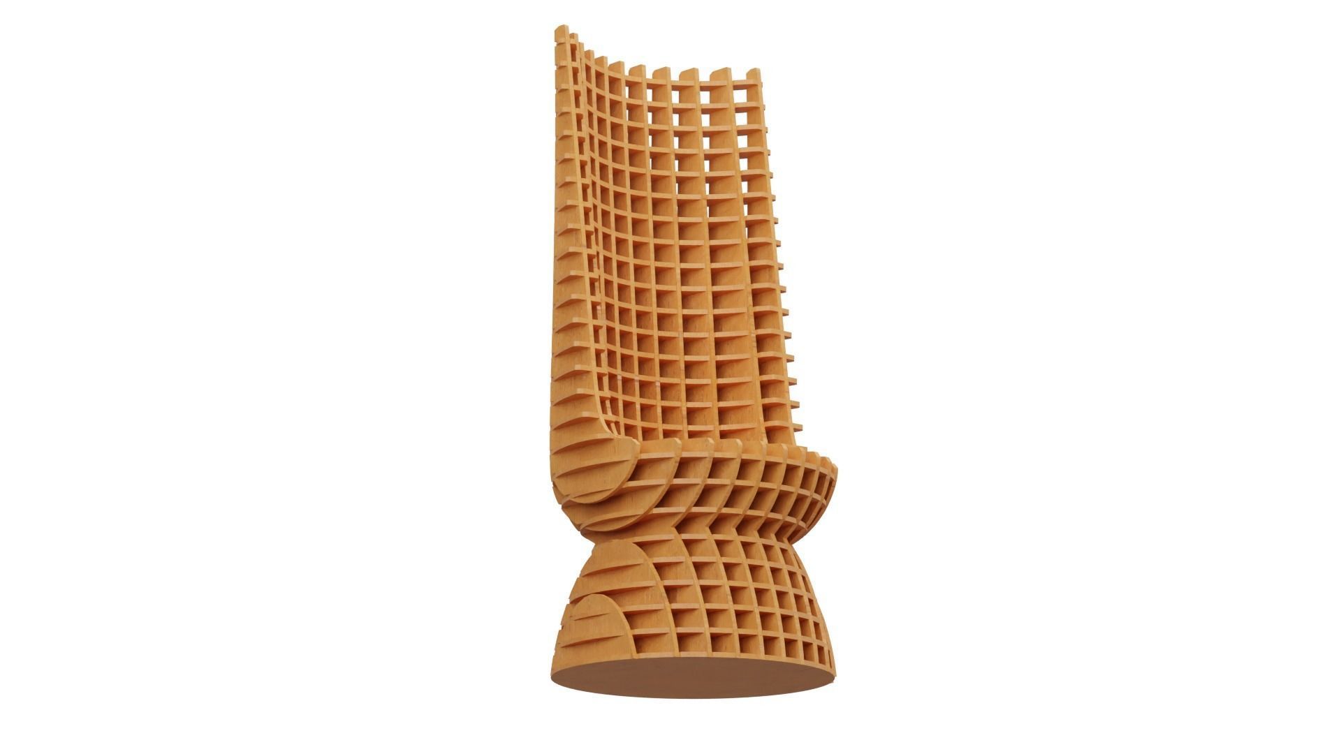 Parametric chair 01 3D model_4