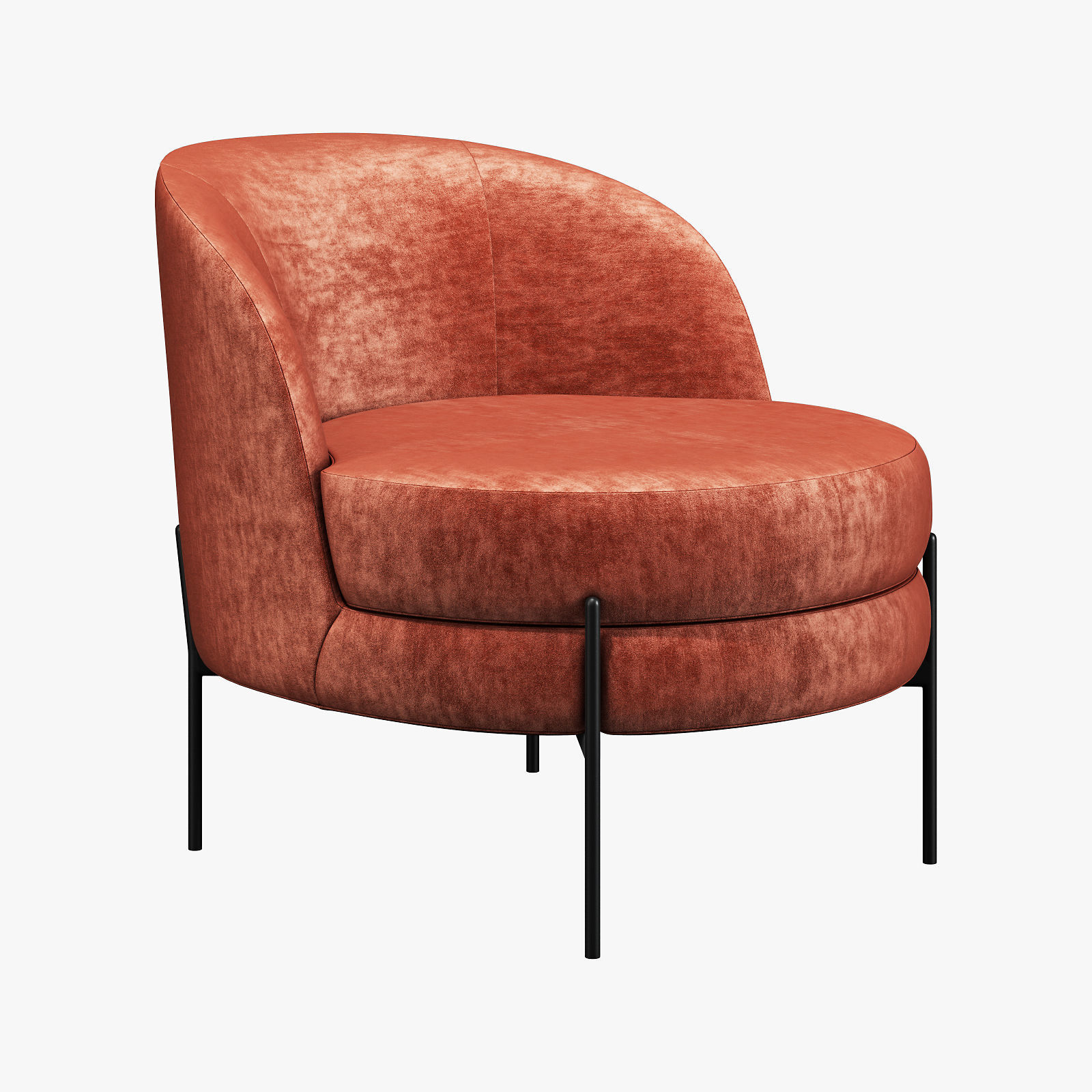 Vetro mebel bella rose armchair 3D model_2