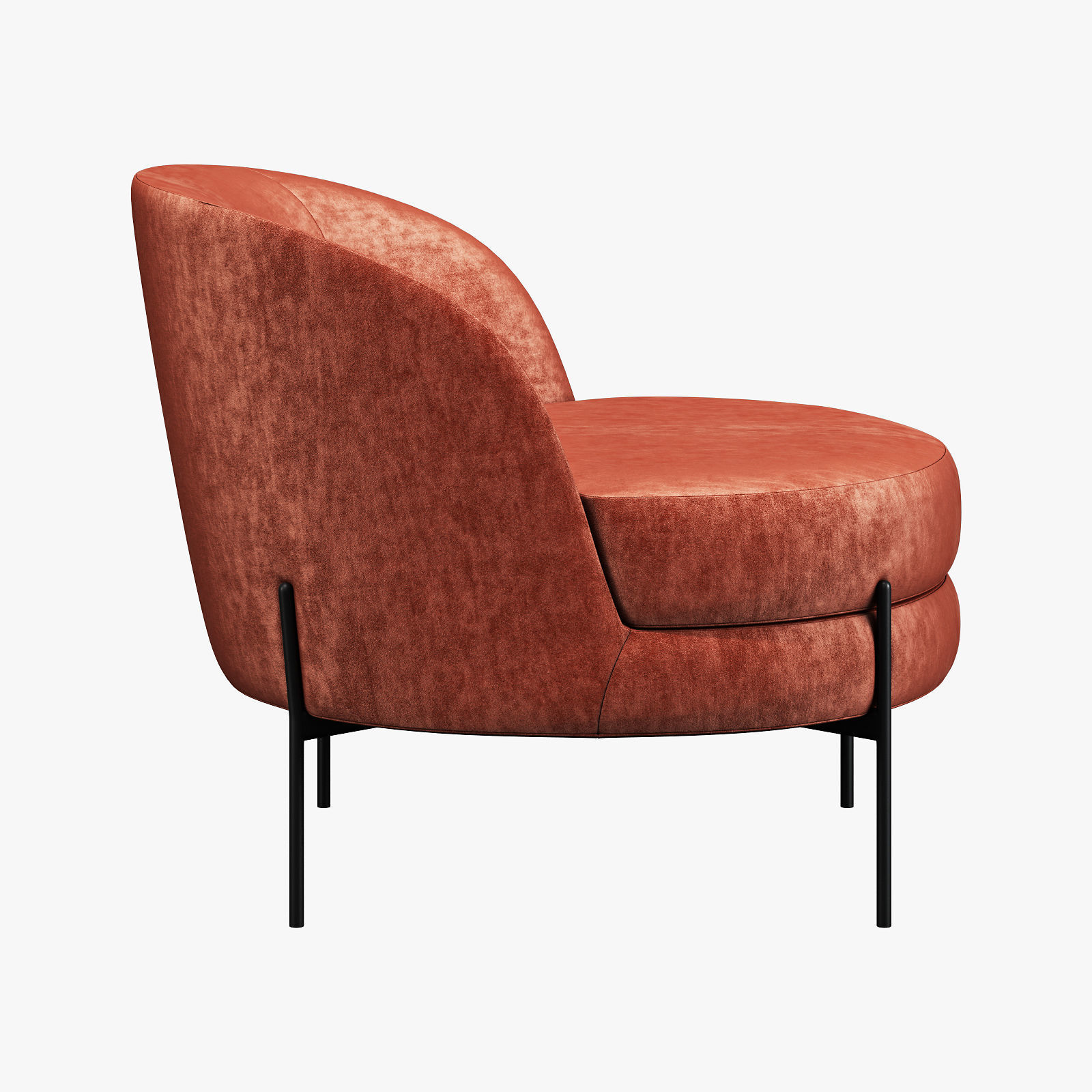 Vetro mebel bella rose armchair 3D model_3