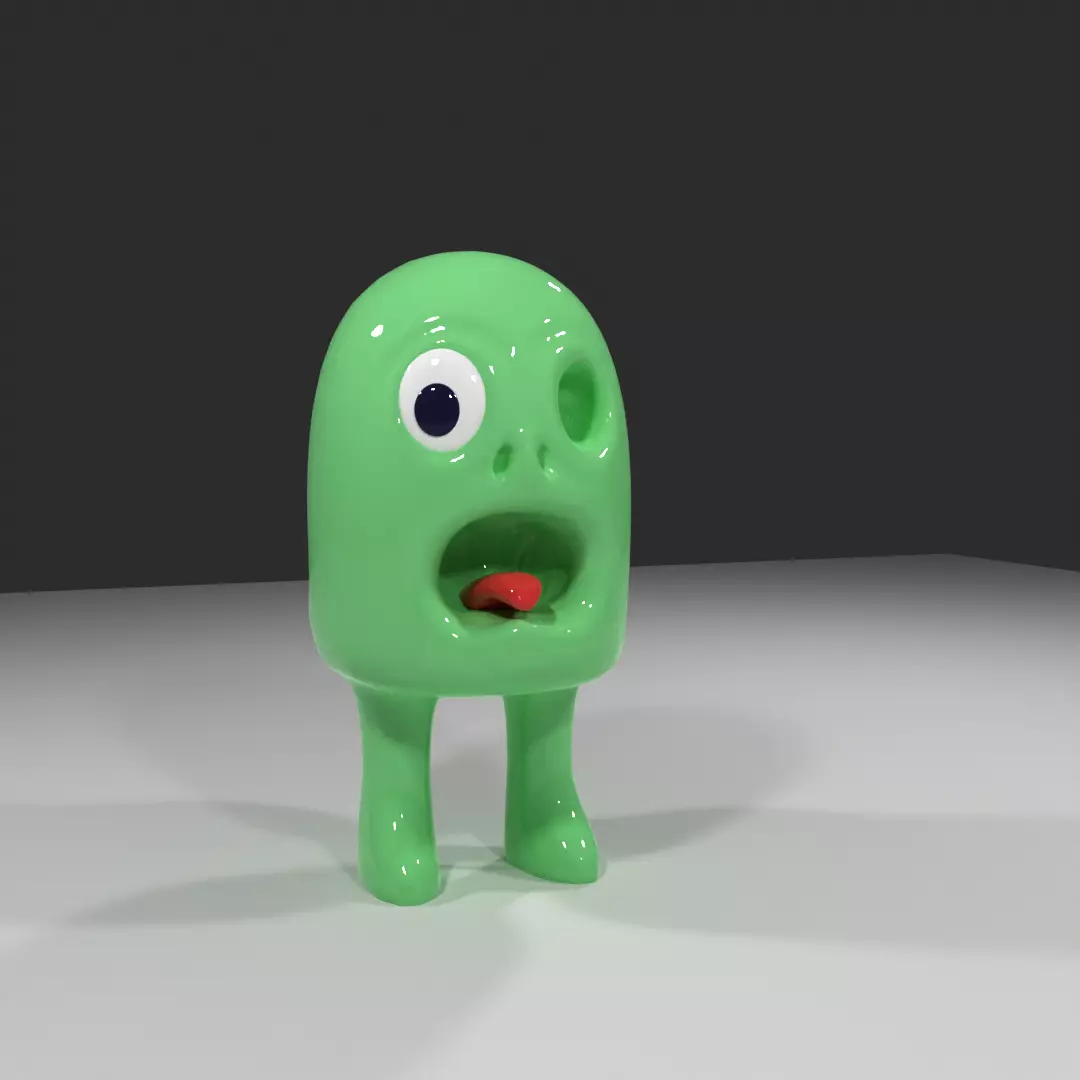 daido the creep low poly monster Low-poly 3D model