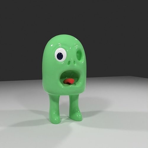 daido the creep low poly monster Low-poly 3D model
