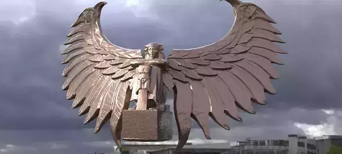 Egyptian Sun Statue 1 