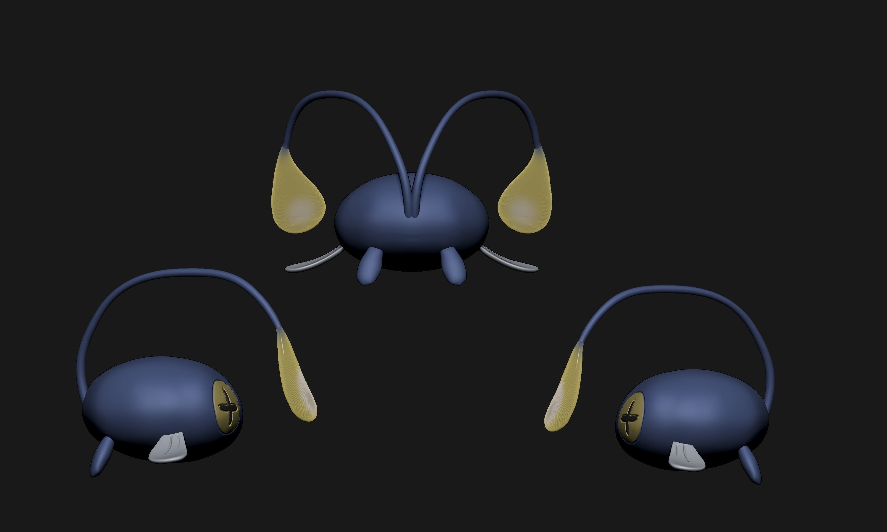 Pokemon - Chinchou 3D print model_3