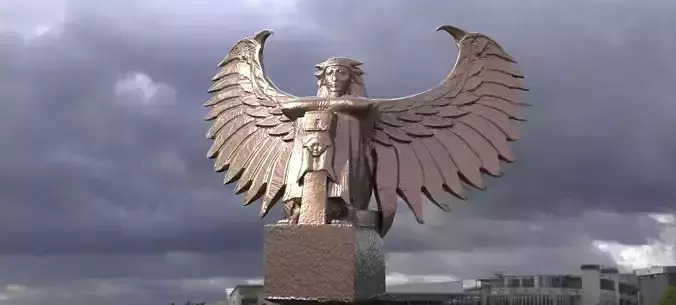 Egyptian Sun Statue 2