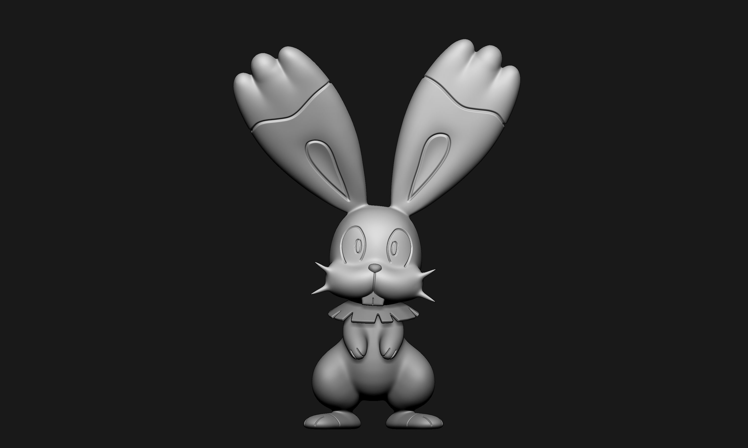 Pokemon - Bunnelby 3D print model_4