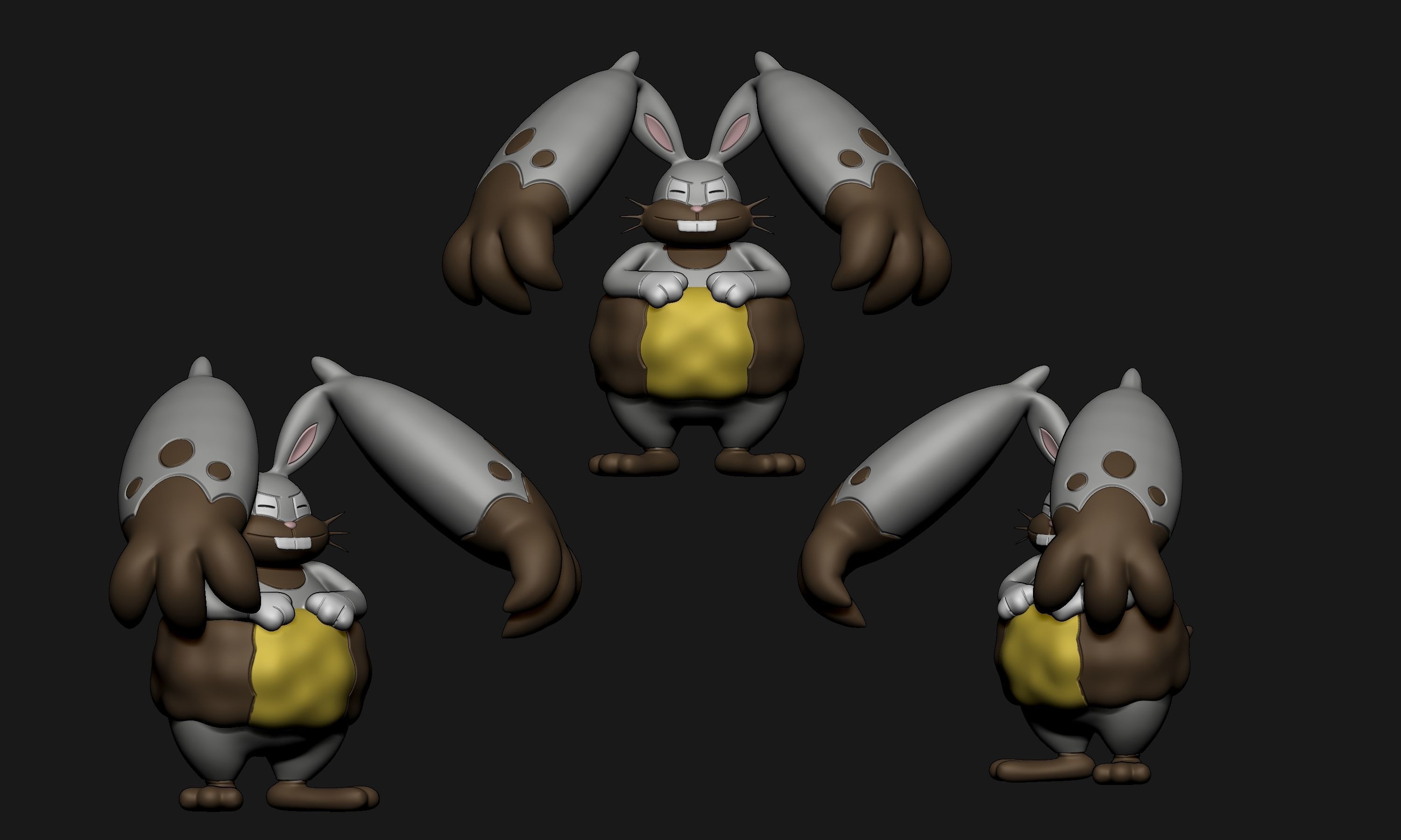 Pokemon - Diggersby 3D print model_2