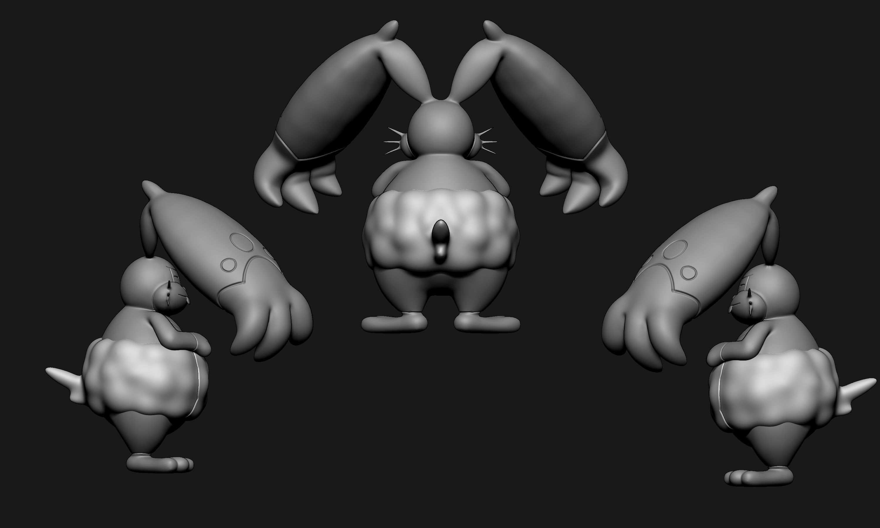 Pokemon - Diggersby 3D print model_6