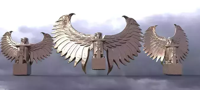 Egyptian Sun Statue 3 designs