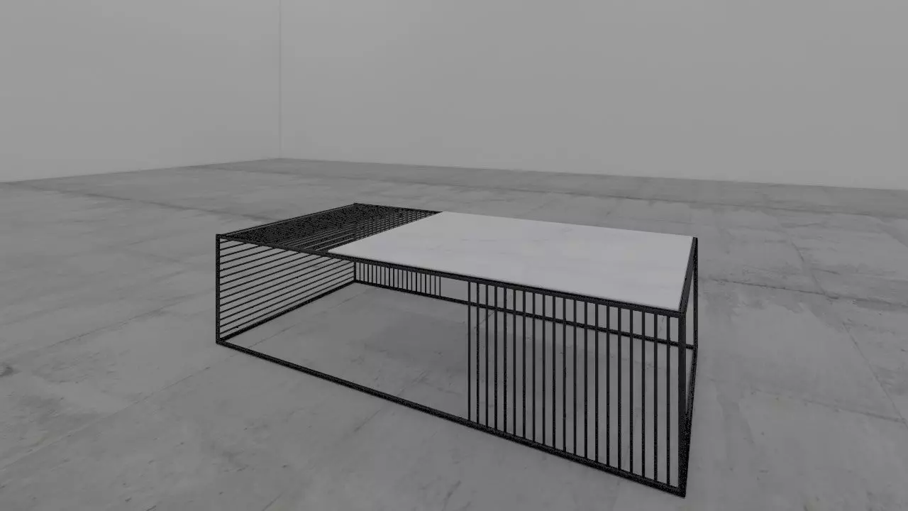 mesa centro Low-poly 3D model