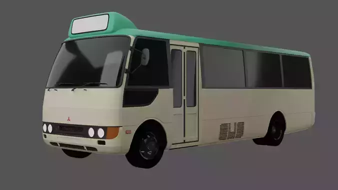 Mitsubishi Fuso Rosa Hong Kong Bus Low Roof 3D model