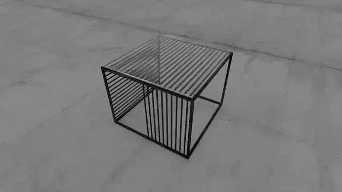 mesa esquinero Low-poly 3D model