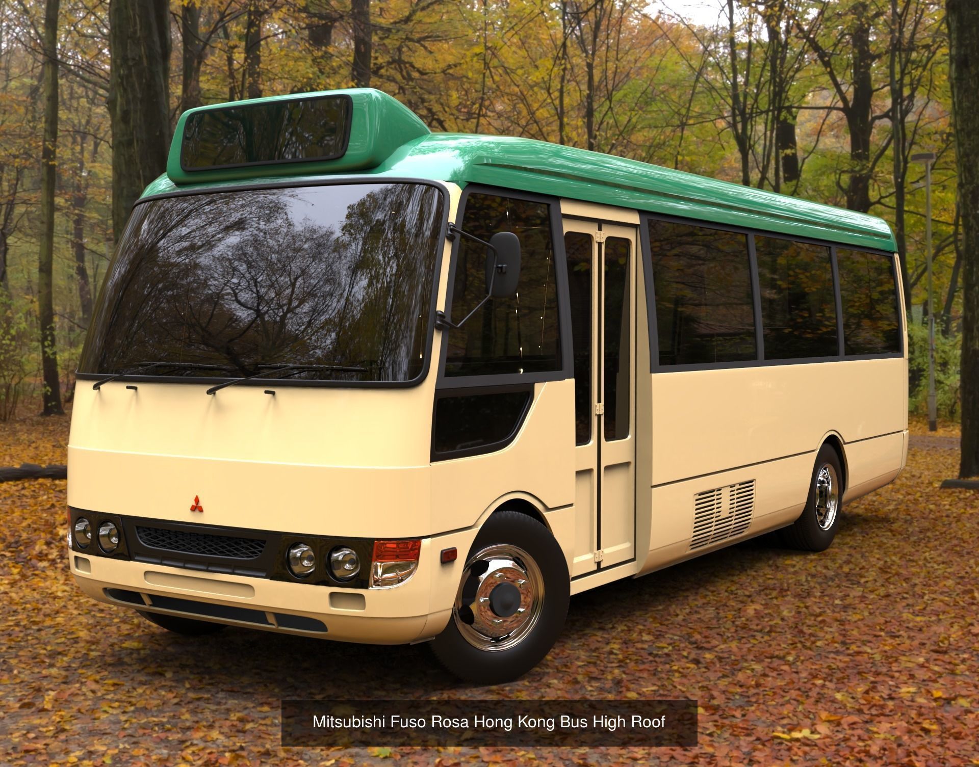 Mitsubishi Fuso Rosa Pack of 3 Models 3D Model Collection_2