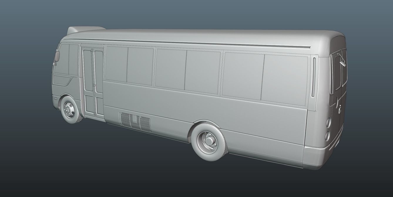 Mitsubishi Fuso Rosa Pack of 3 Models 3D Model Collection_6