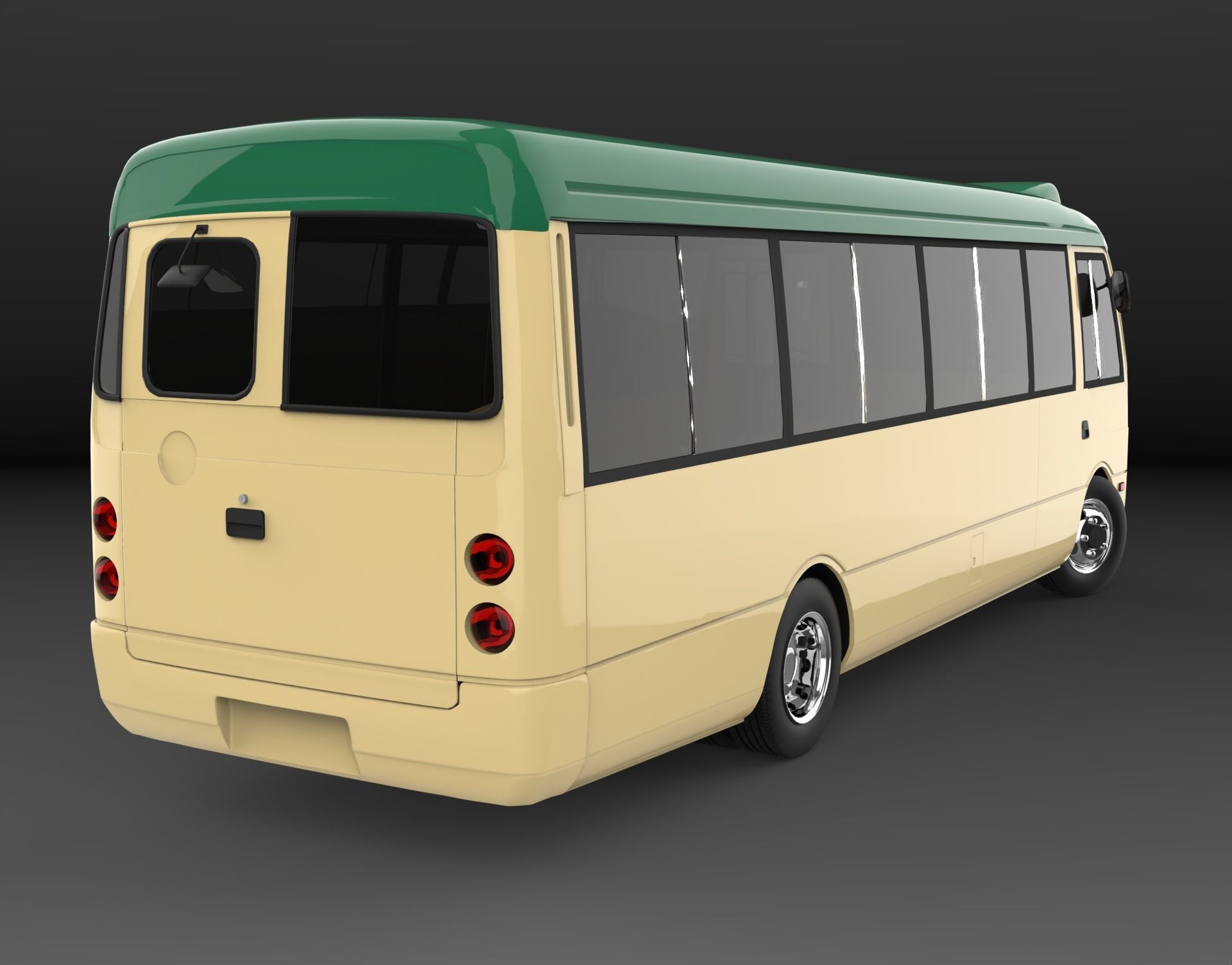 Mitsubishi Fuso Rosa Pack of 3 Models 3D Model Collection_10