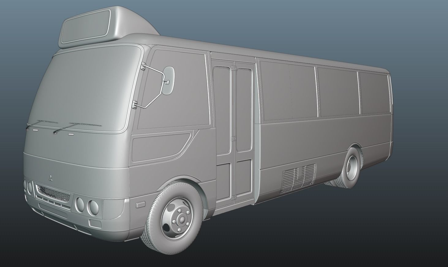 Mitsubishi Fuso Rosa Pack of 3 Models 3D Model Collection_24