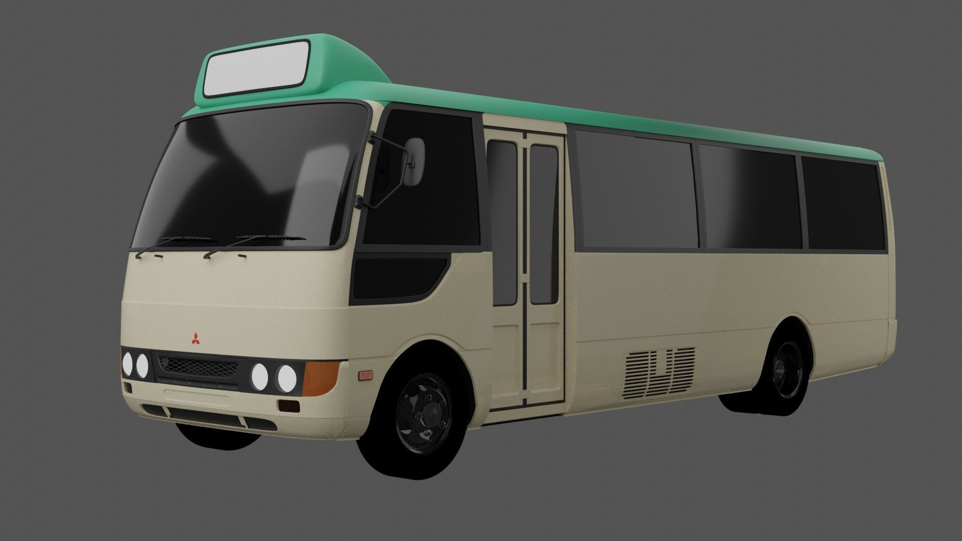 Mitsubishi Fuso Rosa Pack of 3 Models 3D Model Collection_26