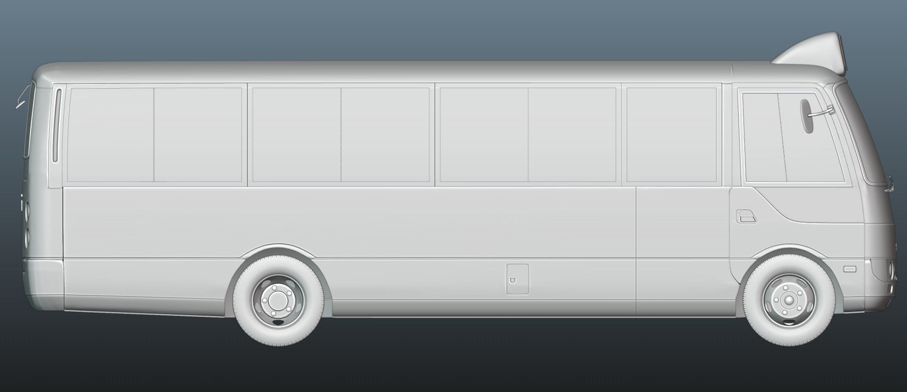 Mitsubishi Fuso Rosa Pack of 3 Models 3D Model Collection_17