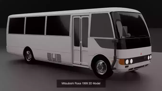 Mitsubishi Fuso Rosa Pack of 3 Models 3D Model Collection