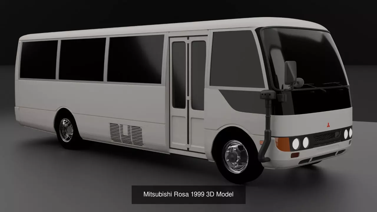 Mitsubishi Fuso Rosa Pack of 3 Models 3D Model Collection_0