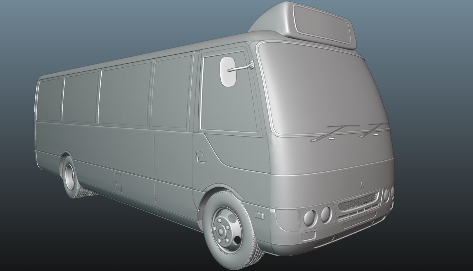 Mitsubishi Fuso Rosa Pack of 3 Models 3D Model Collection_25