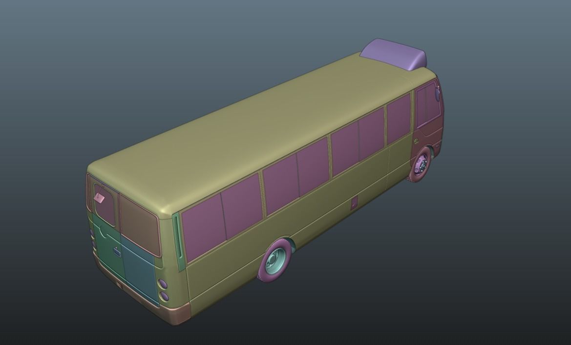 Mitsubishi Fuso Rosa Pack of 3 Models 3D Model Collection_15