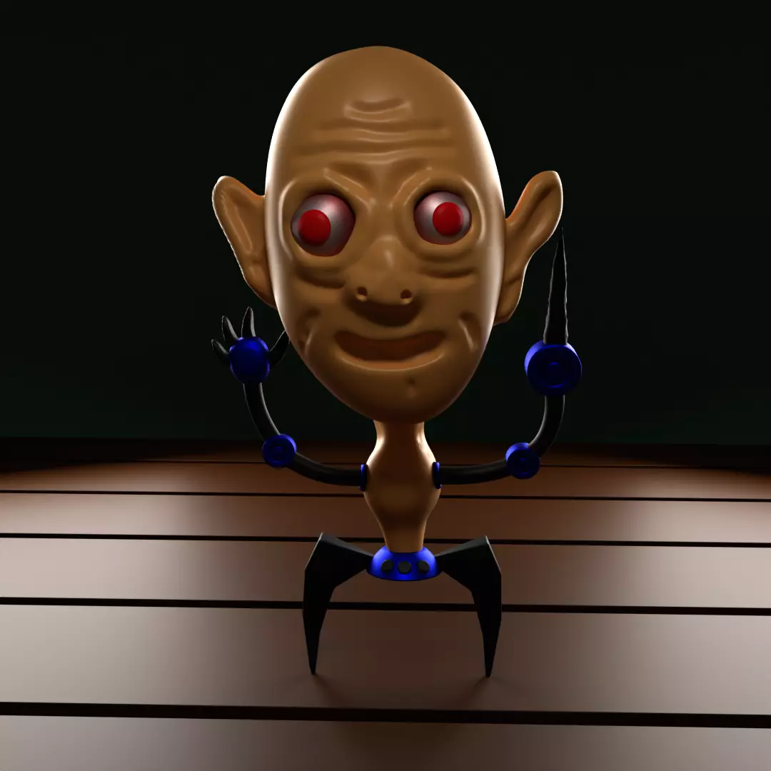 jack the psycho Low-poly 3D model