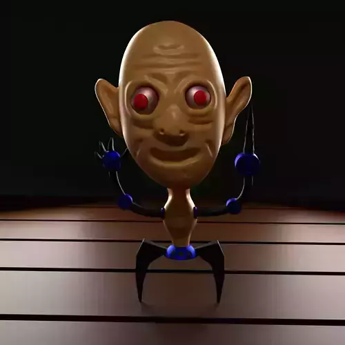 jack the psycho Low-poly 3D model