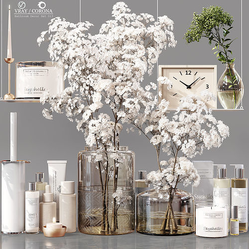 Bathroom Decor Set 013 3D model