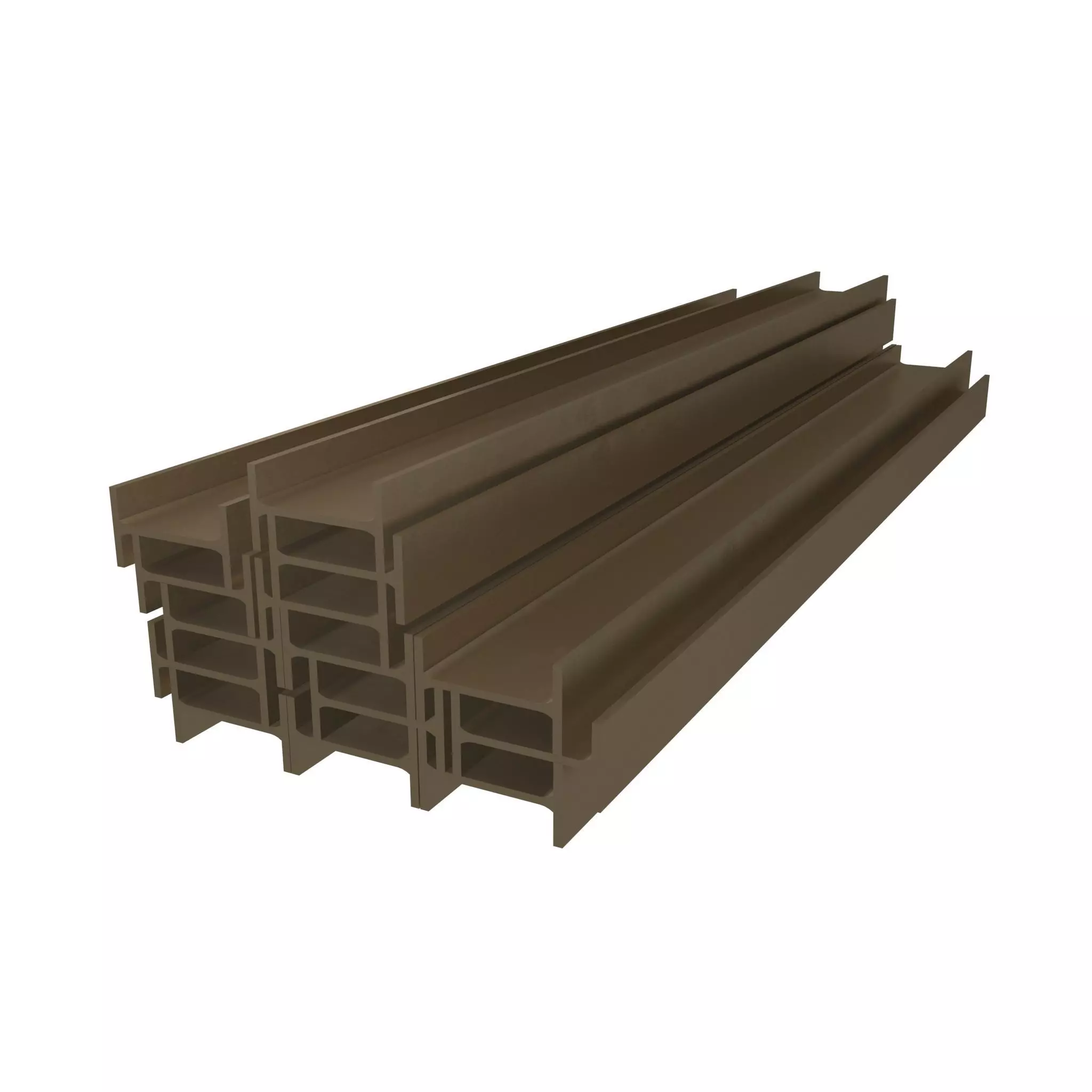 Stacked I Beam v1 006 Low-poly 3D model