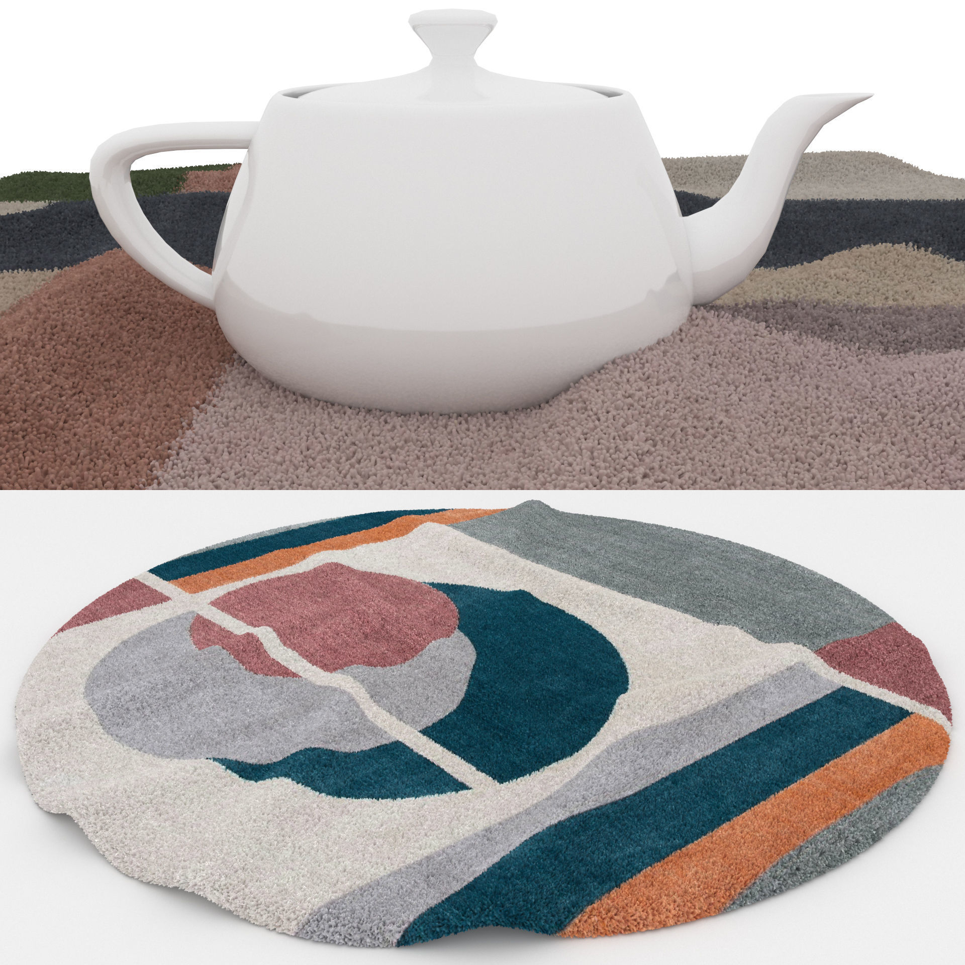 Rugs No 726 Low-poly 3D model_1