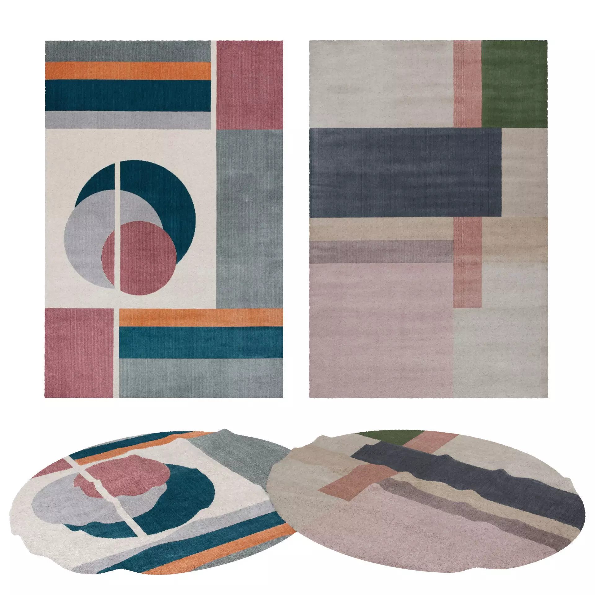 Rugs No 726 Low-poly 3D model_0