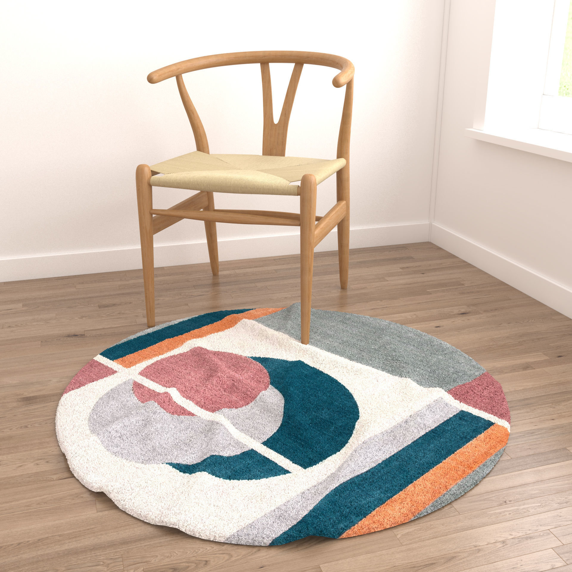 Rugs No 726 Low-poly 3D model_3