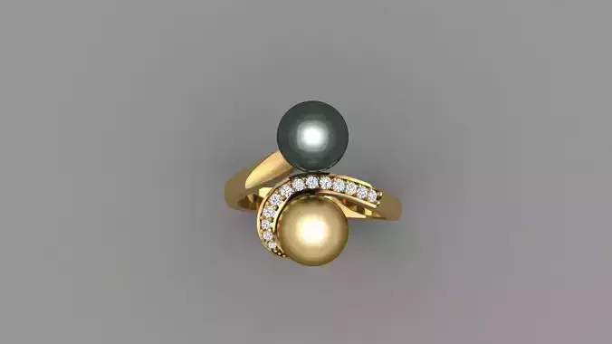 Multi pearl ring