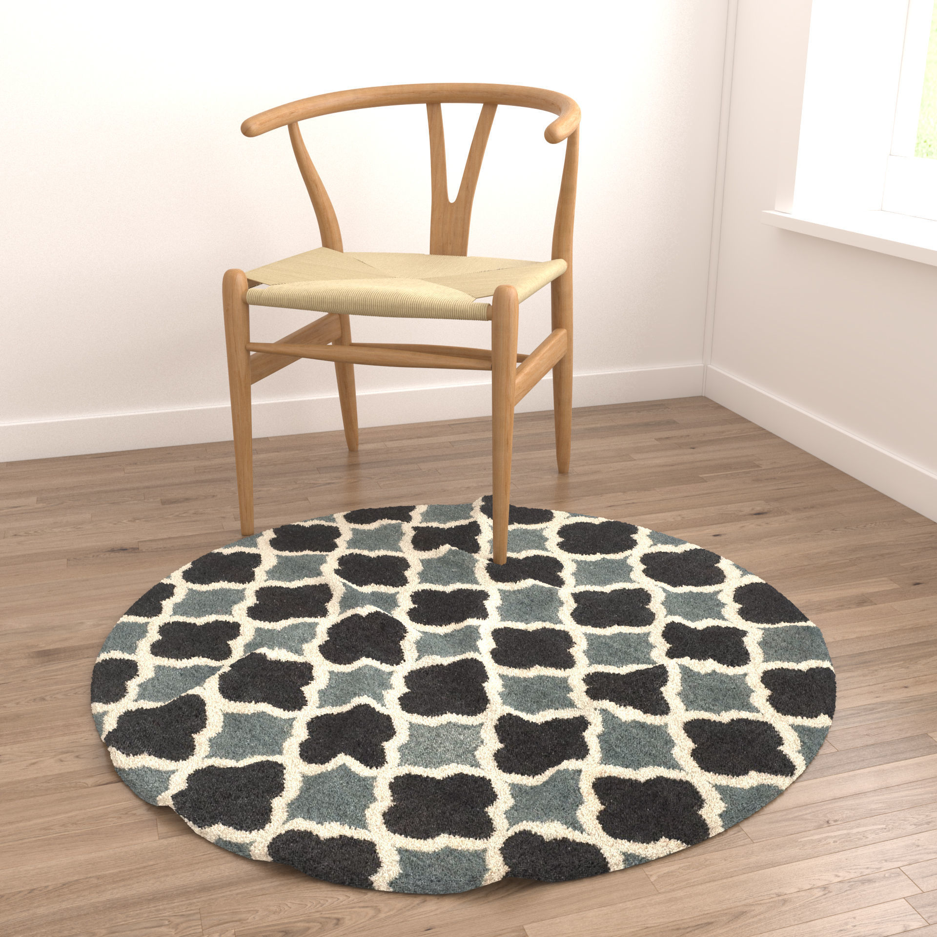 Rugs No 728 Low-poly 3D model_3