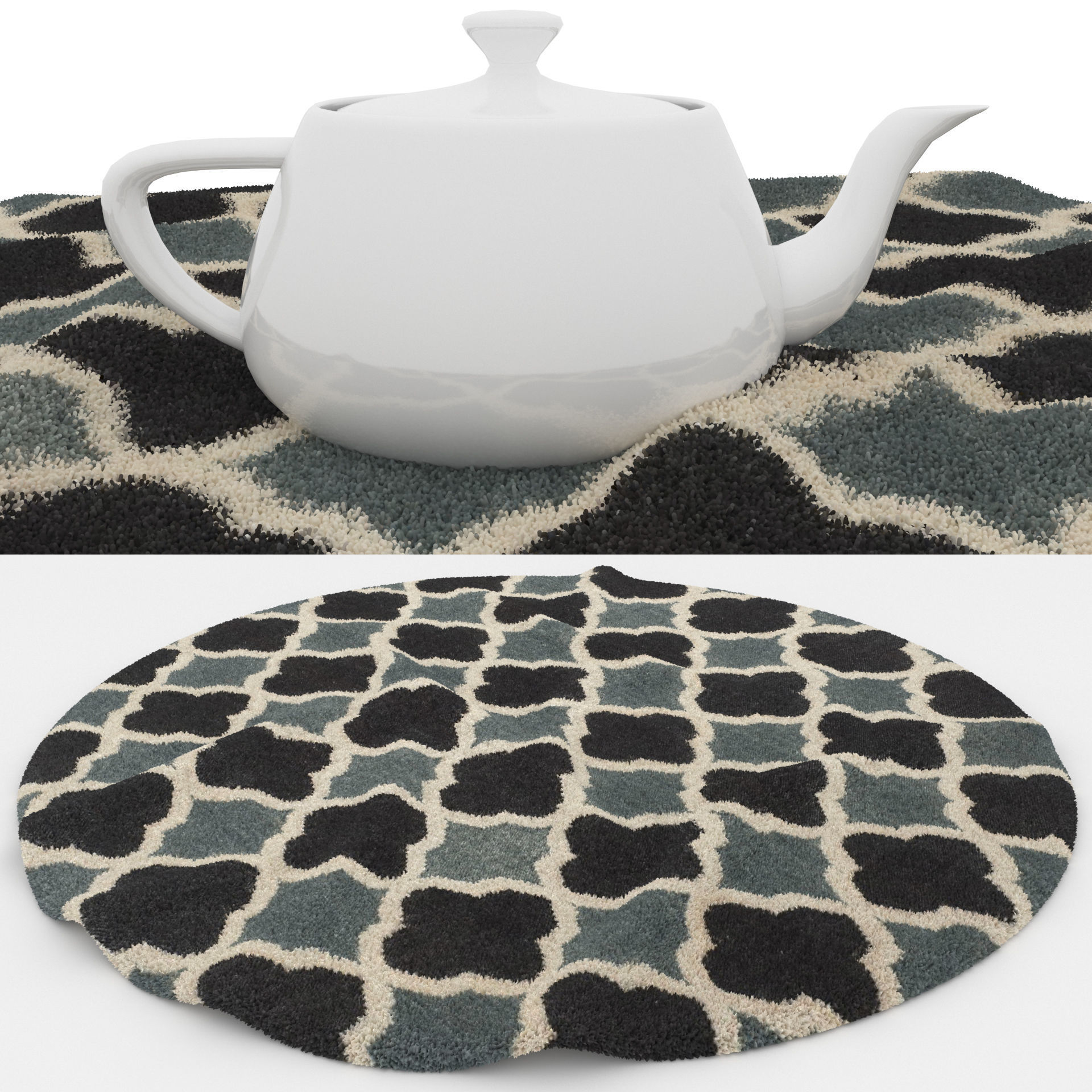 Rugs No 728 Low-poly 3D model_1