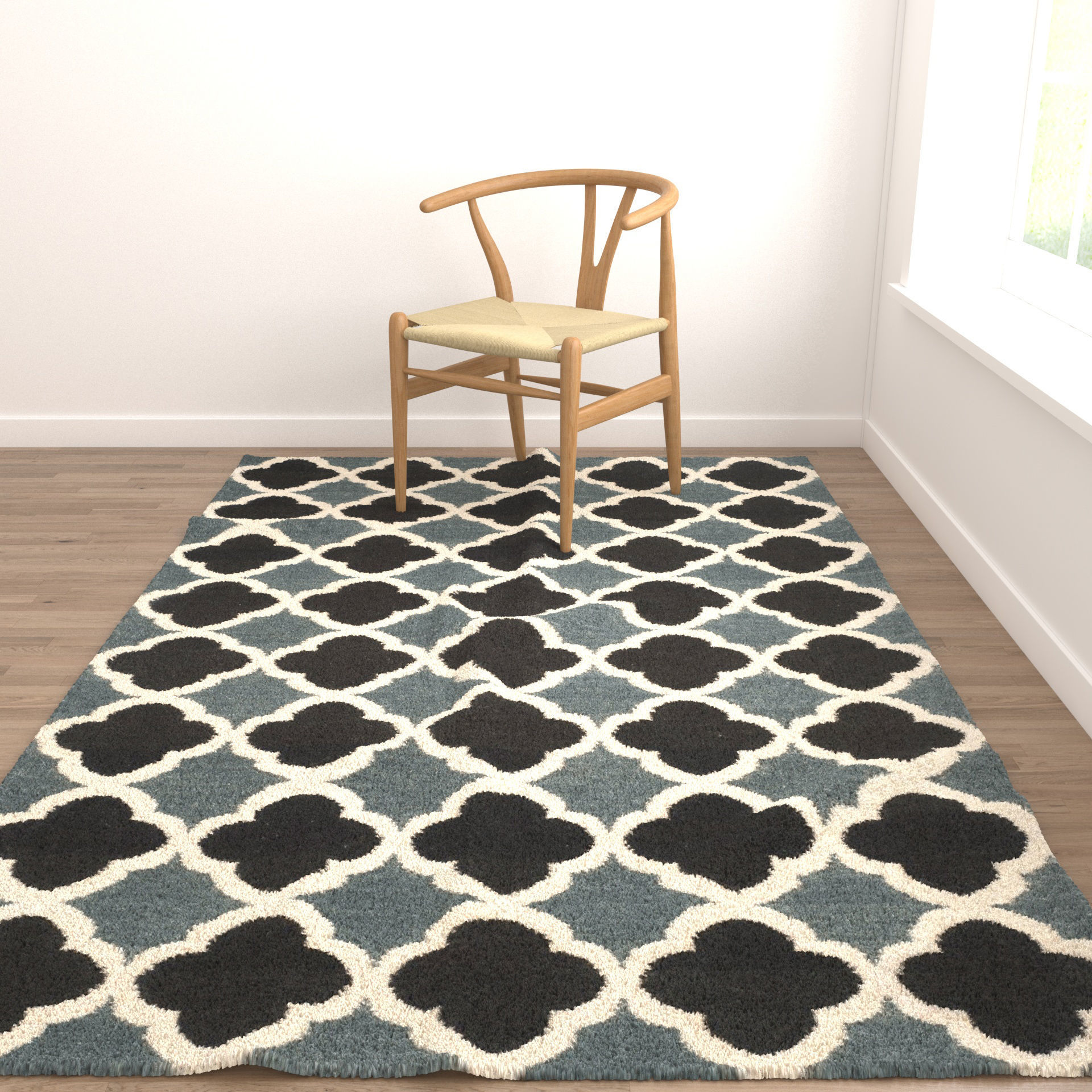 Rugs No 728 Low-poly 3D model_4