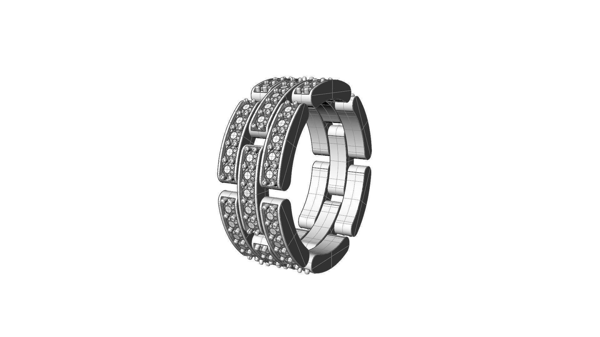  Chain Ring 3D model 3D print model_8